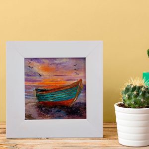 Fisherman’s boat on beach