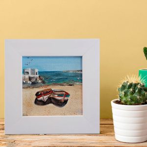 Fisherman’s boats on beach Hondeklipbaai